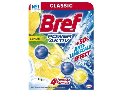 WC blok Bref Power active – citrón, 50 g