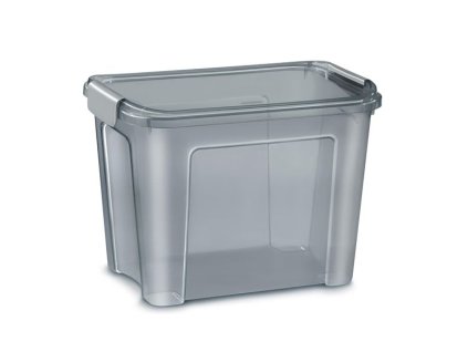 Plastová krabice Shadow-recykl.materiál,šedá,18 l