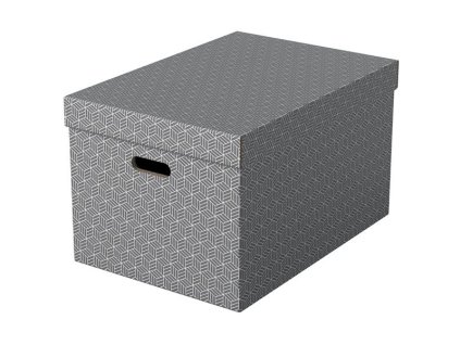 Krabice Esselte Home velké, šedé 3ks