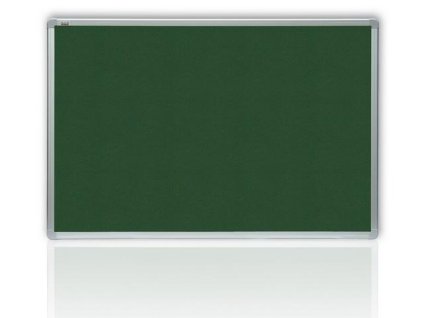 Filcová zelená tabule v hliníkovém rámu 200x120 cm