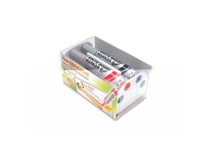 Popisovač na bílé tabule Pentel Maxiflo, 4 barvy