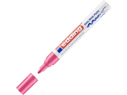 Lakový popisovač Edding 750, růžový