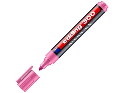 Permanentní popisovač Edding 300, růžový