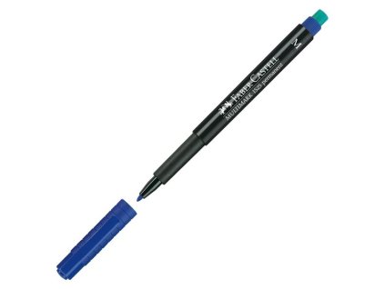 Permanentní popisovač Faber-Castell 1523 M, modrý