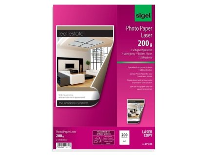 Fotopapír Sigel A4,200g/m2,lesklý,oboustr,200 l.