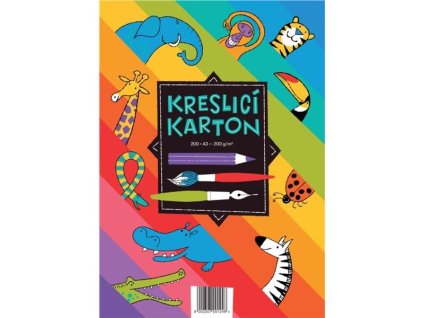 Kreslicí karton A3, 200g/m2, 200 listů, bílý