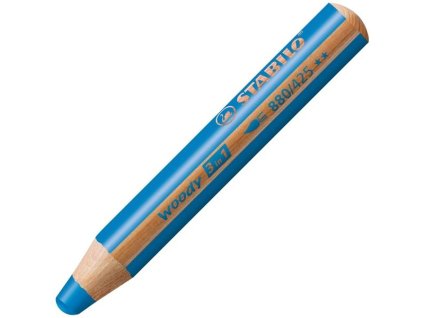 Stabilo Woody pastelka 3v1, modrá, 5 ks