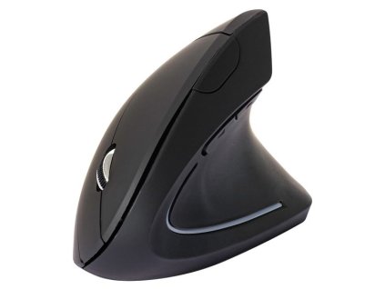 Bezdrátová ergonomická myš Q-Connect, černá