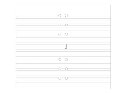 Náhradní listy do Filofax diáře, osobní, A6,linka