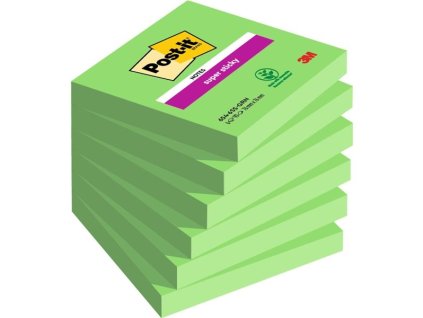 Bloček Post-it Sticky, 76 x 76 mm, chřestový, 6 ks