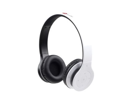 GEMBIRD sluchátka s mikrofonem, Bluetooth, bílá
