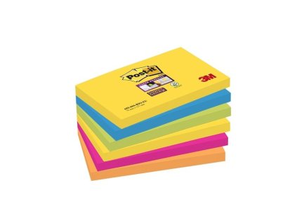 Bloček Post-it, 76 x 127 mm, Carnival, 6 ks
