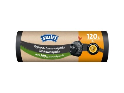 Pytle na odpadky Swirl - zatahovací, 120 l, 8 ks