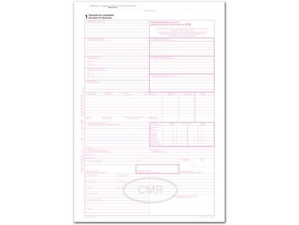 Mezinárodní nákladní list,CMR,ČJ/NJ,číslovaný,25b.
