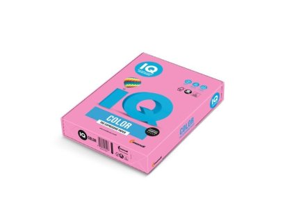 Barevný papír IQ Color A4-NEOPI,fosf.růžová,500 listů