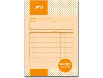 Dodací list, A5, 10 x 100 listů