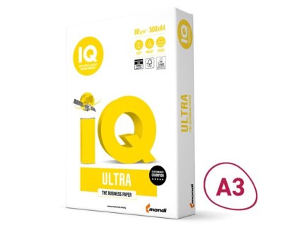 Papír IQ Ultra, A3, 80g/m2, 500 listů