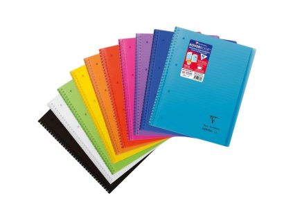 Kroužkový zápisník Koverbook A4, 80 listů, linkovaný