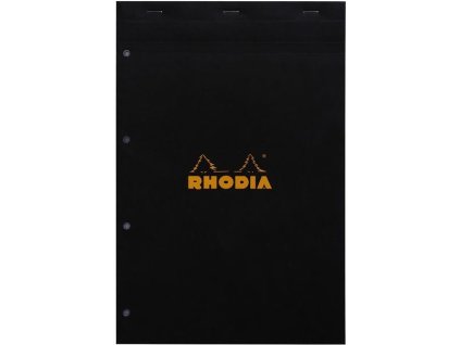 Poznámkový blok Rhodia Basics, A4+, černý,80 listů