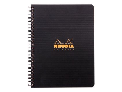 Kroužkový blok Rhodia Active, A5+,linkovaný, černý