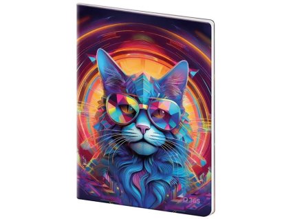 Sešit č. 544, A5, 40 listů, linkovaný, Cat