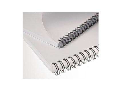 Kovové hřbety Eurosupplies (3/1") 8 mm černé