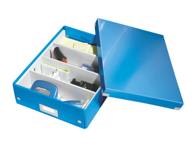 organizacni krabice click n store modra a4 4329