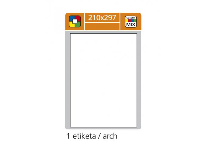 etikety samolepici 210x297mm 100 ks 1205