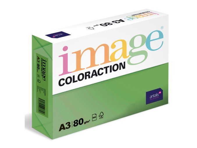 barevny papir image coloraction a3 80g tmave zelena 500 ks 926
