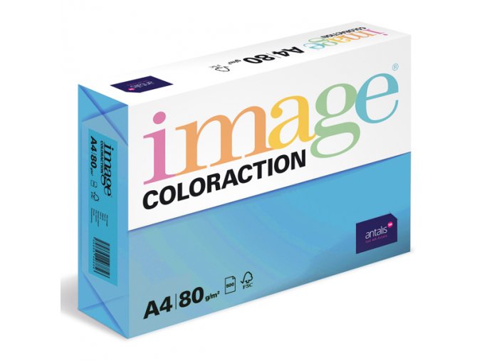 barevny papir image coloraction a4 80g intenzivni tmave modra 500 ks 937