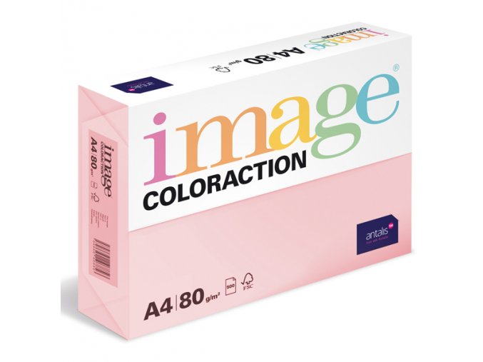 barevny papir image coloraction a4 80g pastelova pastelove ruzova 500 ks 939