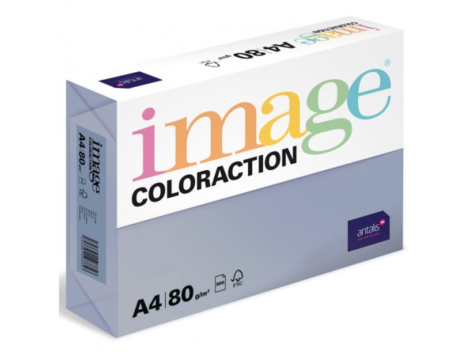 barevny papir image coloraction a4 80g stredne modra 500 ks 959