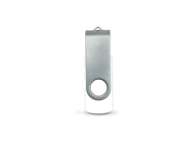 Plastový USB Flash disk 16 GB, bílá