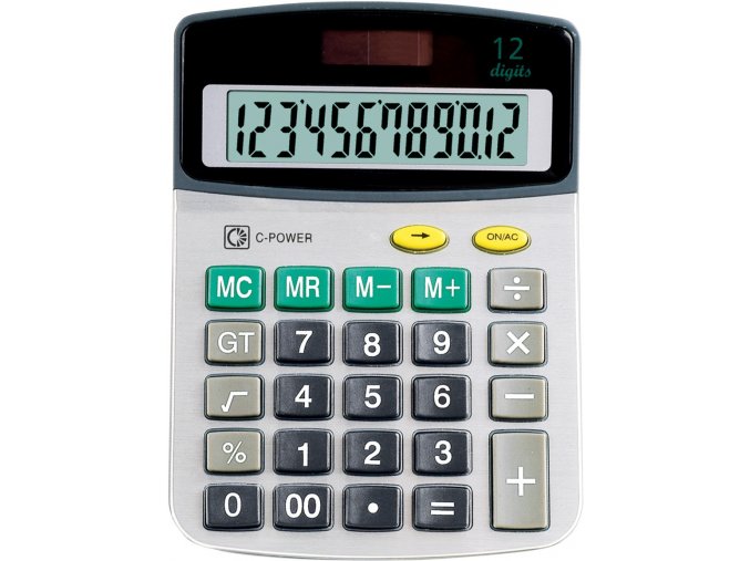 Kalkulačka Lancelot 7090, stříbrná/černá