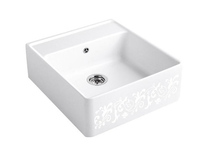 Keramický dřez Villeroy & Boch Single 595 White Pearl Bílá keramika Pearl