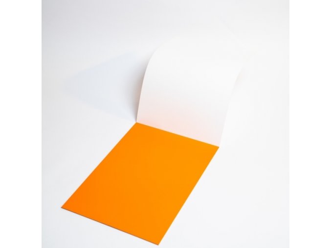 Popisovatelné fólie elektrostatické Symbioflipcharts 500x700 mm oranžové, 25 ks