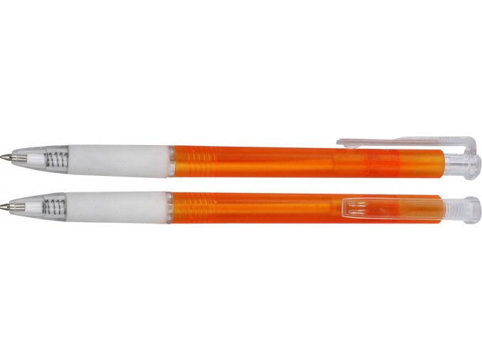 Plastové kuličkové pero Neon 60, oranžová