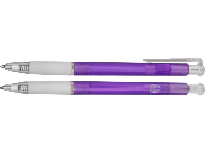 Plastové kuličkové pero Neon 24, fialová