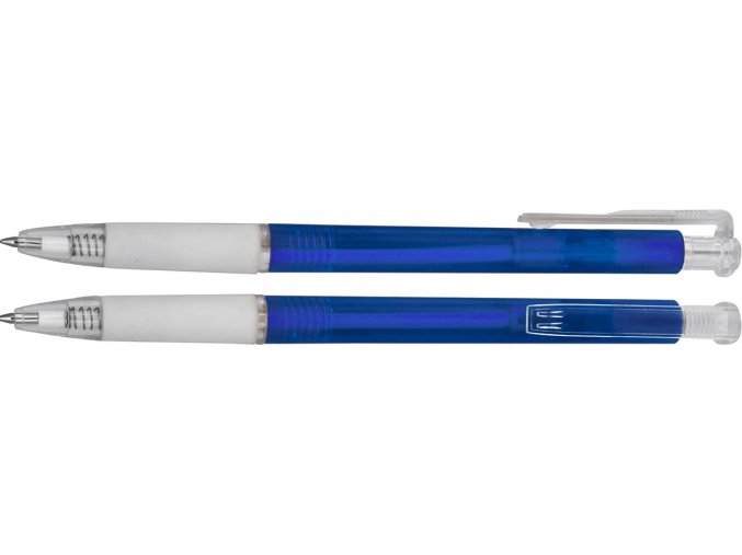 Plastové kuličkové pero Neon 30, modrá