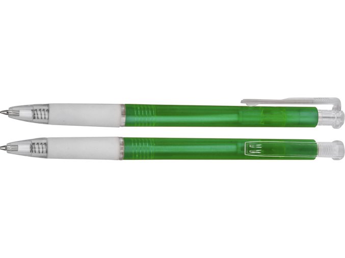 Plastové kuličkové pero Neon 40, zelená