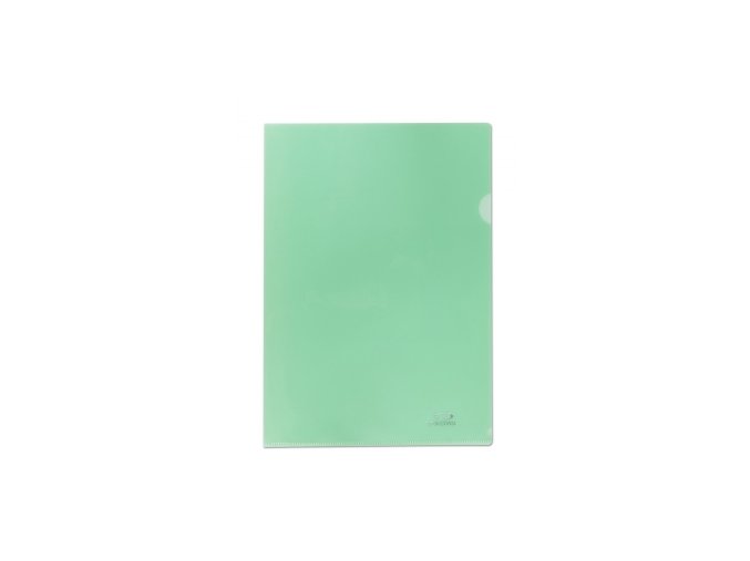 Zakládací obal A4, 180mi, tvar L, zelená, 10ks