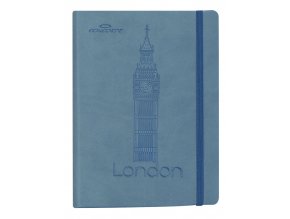 Zápisník CONCORDE Londýn, A5 linka, 80 listů