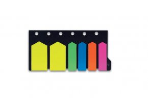 Samolepicí záložky CONCORDE - šipky - neon, 12x44mm, 25x46mm, 6x20 listů