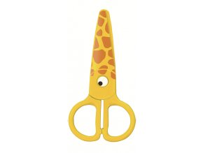 Dětské nůžky KEYROAD Zvířátka, plastové žluté