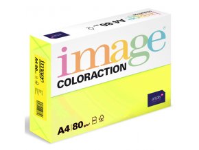 barevny papir image coloraction a4 80g reflexni zluta 500 ks 968