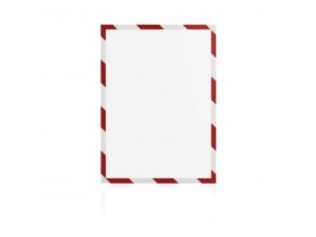 Magnetický rámeček Magnetofix A4 bezpečnostní červeno-bílý, 5ks