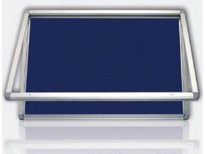 Vitrína venkovní 53x70 cm, textilní modrá