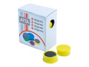 Magnety ARTA průměr 16mm, žluté 10ks