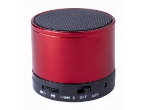 Kovový bluetooth reproduktor Testic, červená