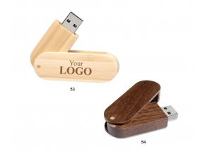 Dřevěný USB Flash disk Sebas 32 GB, světlé dřevo